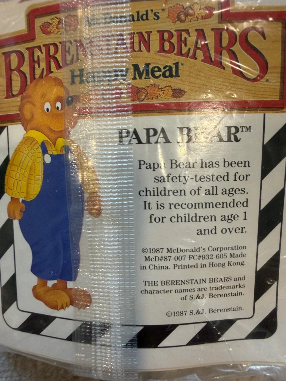 Vintage Berenstain Bears Happy meal McDonald’s items